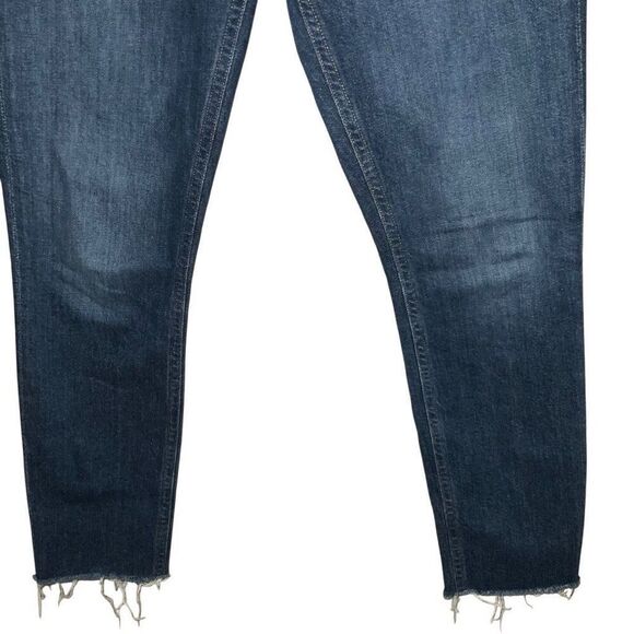 Agolde Nico High Rise Frayed Button fly slim fit Jeans Size 25 - Picture 6 of 10